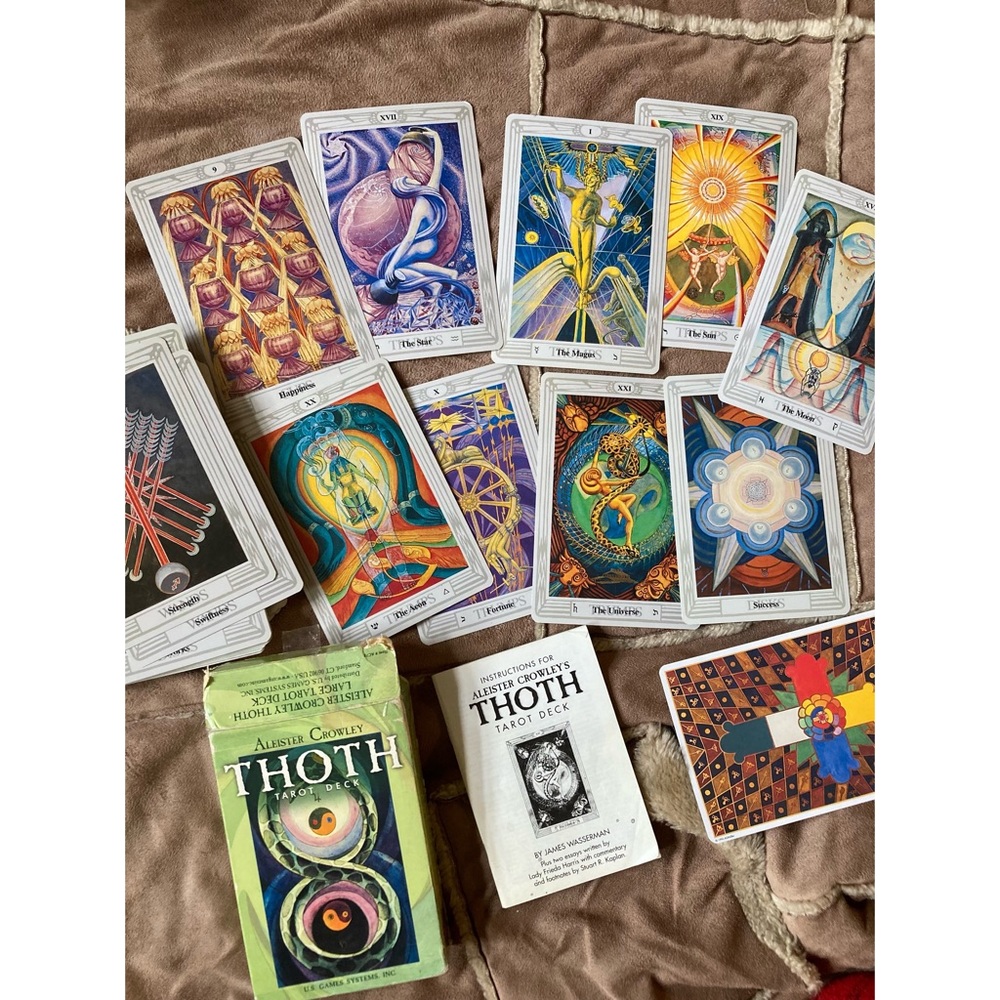 Thoth Tarot Deck : 2006 : Kabbalah + astrology: symbolism : Aleister Crowley